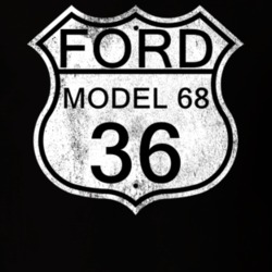 Highway Route Sign 1936 Model 68 Distressed T Shirt