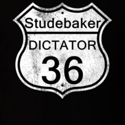 Highway Route Sign 1936 Studebaker Dictator Distressed T Shirt