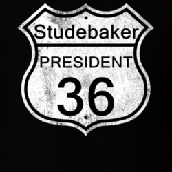 Highway Route Sign 1936 Studebaker President Distressed T Shirt