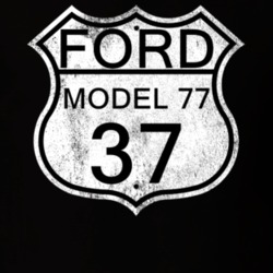 Highway Route Sign 1937 Model 77 Distressed T Shirt