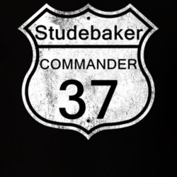 Highway Route Sign 1937 Studebaker Commander Distressed T Shirt