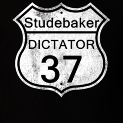 Highway Route Sign 1937 Studebaker Dictator Distressed T Shirt