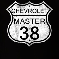 Highway Route Sign 1938 Chevy Master Distressed T Shirt