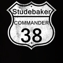 Highway Route Sign 1938 Studebaker Commander Distressed T Shirt