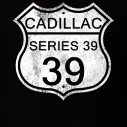 Highway Route Sign 1939 Cadillac Series 39 Distressed T Shirt