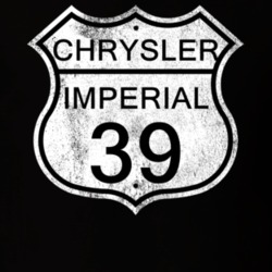 Highway Route Sign 1939 Chrysler Imperial Distressed T Shirt