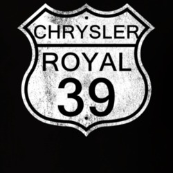 Highway Route Sign 1939 Chrysler Royal Distressed T Shirt