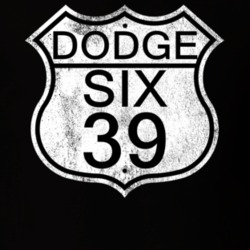 Highway Route Sign 1939 Dodge Six Distressed T Shirt