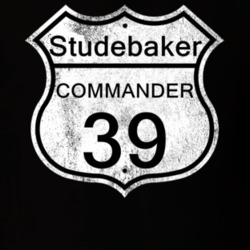 Highway Route Sign 1939 Studebaker Commander Distressed T Shirt