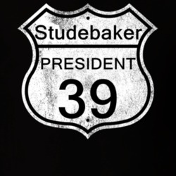 Highway Route Sign 1939 Studebaker President Distressed T Shirt