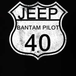 Highway Route Sign 1940 Bantam Pilot Distressed T Shirt