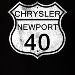 Highway Route Sign 1940 Chrysler Newport Distressed T Shirt