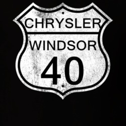 Highway Route Sign 1940 Chrysler Windsor Distressed T Shirt