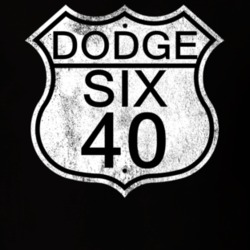 Highway Route Sign 1940 Dodge Six Distressed T Shirt