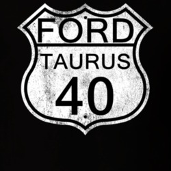 Highway Route Sign 1940 Taurus Distressed T Shirt