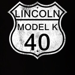 Highway Route Sign 1940 Lincoln Model K Distressed T Shirt