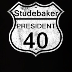 Highway Route Sign 1940 Studebaker President Distressed T Shirt