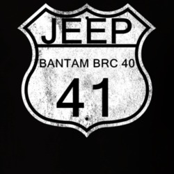 Highway Route Sign 1941 Bantam BRC 40 Distressed T Shirt