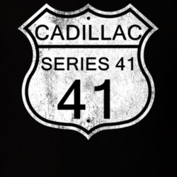Highway Route Sign 1941 Cadillac Series 41 Distressed T Shirt