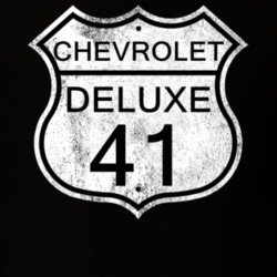 Highway Route Sign 1941 Chevy Deluxe Distressed T Shirt