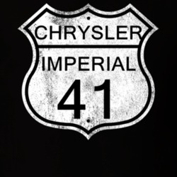 Highway Route Sign 1941 Chrysler Imperial Distressed T Shirt