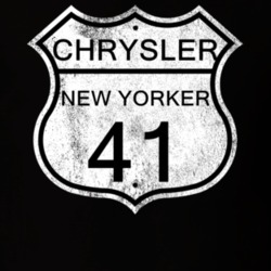 Highway Route Sign 1941 Chrysler New Yorker Distressed T Shirt