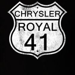 Highway Route Sign 1941 Chrysler Royal Distressed T Shirt