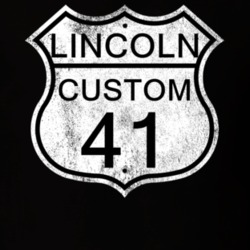 Highway Route Sign 1941 Lincoln Custom Distressed T Shirt