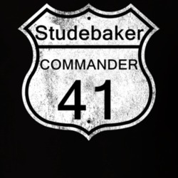 Highway Route Sign 1941 Studebaker Commander Distressed T Shirt
