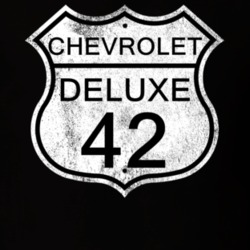 Highway Route Sign 1942 Chevy Deluxe Distressed T Shirt