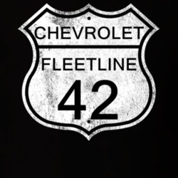Highway Route Sign 1942 Chevy Fleetline Distressed T Shirt