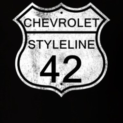 Highway Route Sign 1942 Chevy Styleline Distressed T Shirt