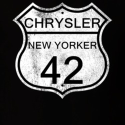 Highway Route Sign 1942 Chrysler New Yorker Distressed T Shirt