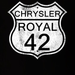 Highway Route Sign 1942 Chrysler Royal Distressed T Shirt