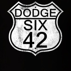 Highway Route Sign 1942 Dodge Six Distressed T Shirt