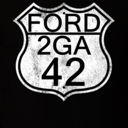 Highway Route Sign 1942 2GA Distressed T Shirt