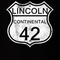 Highway Route Sign 1942 Lincoln Continental Distressed T Shirt