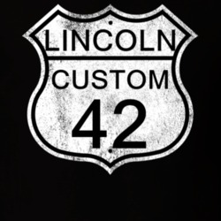 Highway Route Sign 1942 Lincoln Custom Distressed T Shirt
