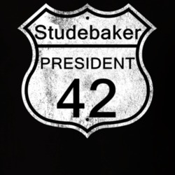 Highway Route Sign 1942 Studebaker President Distressed T Shirt