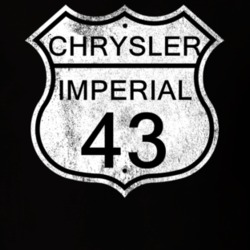 Highway Route Sign 1943 Chrysler Imperial Distressed T Shirt