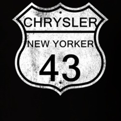 Highway Route Sign 1943 Chrysler New Yorker Distressed T Shirt