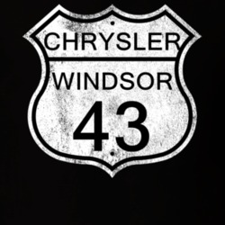 Highway Route Sign 1943 Chrysler Windsor Distressed T Shirt