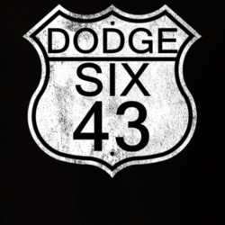 Highway Route Sign 1943 Dodge Six Distressed T Shirt