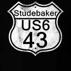 Highway Route Sign 1943 Studebaker US6 Distressed T Shirt
