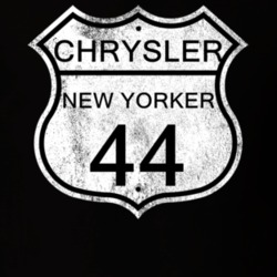 Highway Route Sign 1944 Chrysler New Yorker Distressed T Shirt