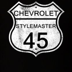 Highway Route Sign 1945 Chevy Stylemaster Distressed T Shirt