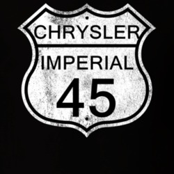 Highway Route Sign 1945 Chrysler Imperial Distressed T Shirt