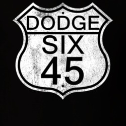 Highway Route Sign 1945 Dodge Six Distressed T Shirt