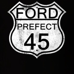 Highway Route Sign 1945 Prefect Distressed T Shirt