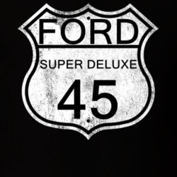 Highway Route Sign 1945 Super Deluxe Distressed T Shirt